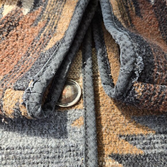 Nomadic Traders Co NTCO Southwestern wool blend button up jacket L - Picture 8 of 8